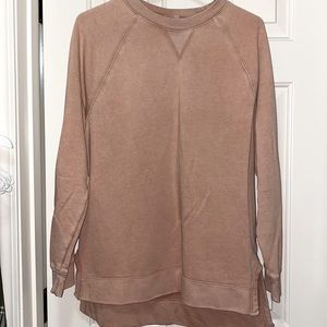 Dusty pink pullover sweater womens